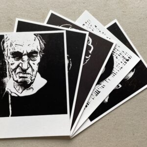 Set ansichtkaarten - houtsnedes